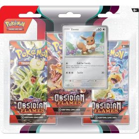   Pokémon TCG: Scarlet & Violet Obsidian Flames - 3-Pack Blister - Eevee