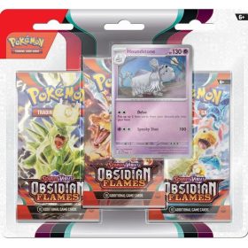   Pokémon TCG: Scarlet & Violet Obsidian Flames - 3-Pack Blister - Houndstone
